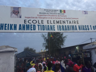 Inauguration dune école à Fass Cheikh Tidiane portant le nom du Khalife de Médina Baye Cheikh Ahmed Tidiane Niass