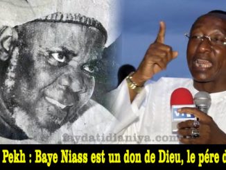 Abdoulaye Mbaye Pekh Baye Niass est un don de Dieu