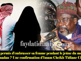 Est-il permis d’embrasser sa femme pendant le jeûne du mois de Ramadan ? Une confirmation d’Imam Cheikh Tidiane Cissé